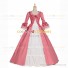 Herrlich Victorian Fancy Prom Stage Wedding Formal Dress Pink