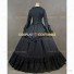 Renaissance Faire Victorian Royal Black Steampunk Clothing Evening Gown