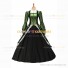 Victorian Punk Lolita Pagoda Sleeves Ball Gown Green Dress