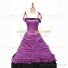 Reenactment Gothic Lolita Civil War Victorian Ball Gown Purple Dress