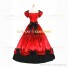 Civil War Southern Belle Lolita Victorian Theater Red Long Ball Gown Dress