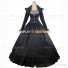 Renaissance Faire Victorian Style Adult Fancy Dress Evening Gown Black