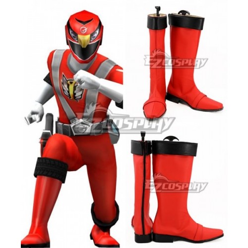 Super Sentai Engine Sentai Go-Onger Speed King Sosuke Esumi Red Shoes Cosplay Boots