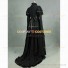 Black Gothic Edwardian Mourning Dress Reenactment Witch Dress