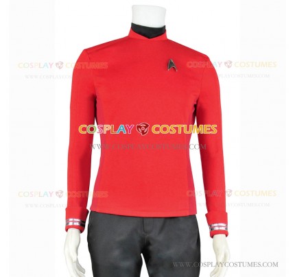 Captain James T. Kirk Costume for Star Trek Beyond Cosplay Red Shirt