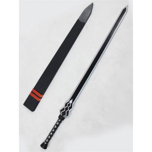 Sword Art Online ⅡMother's Rosary Yuuki Black Sword and Sheath Cosplay Prop 0716