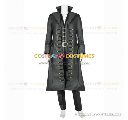 Once Upon A Time (season 3) Cosplay Captain Hook Killian Jones Costume Outfit Set