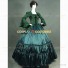 Royal Queen Victorian Style Lady  Pioneer Women Retro Clothing Dark Olive