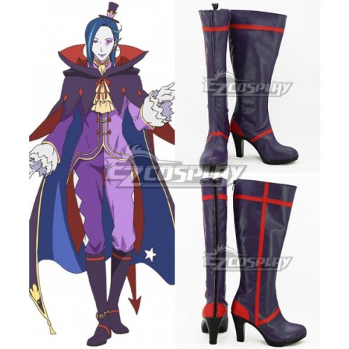 Re: Life In A Different World From Zero Roswaal L Mathers Purple Shoes Cosplay Boots