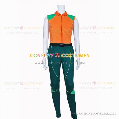 Smallville Cosplay Aquaman Costume Orange Uniform